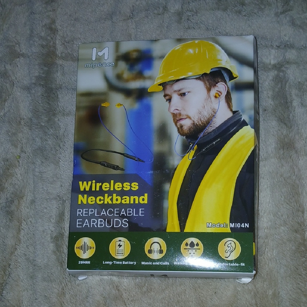 Mipeace Bluetooth Neckband Earbuds Nwt